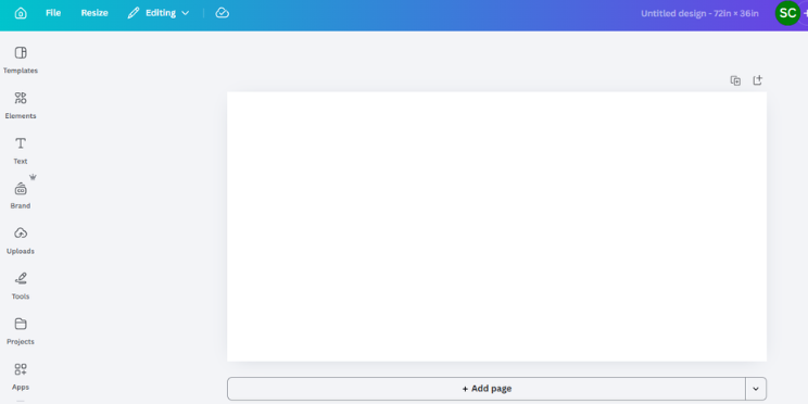 Empty the folder first in canva