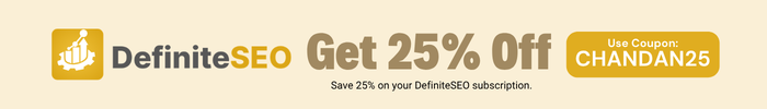 DefiniteSEO Coupon Code